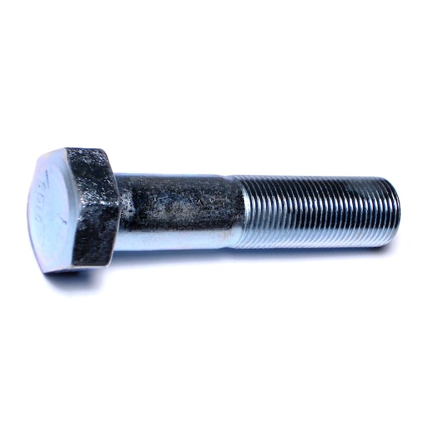 Midwest Fastener Grade 5, 7/8"-14 Hex Head Cap Screw, Zinc Plated Steel, 4 in L, 15 PK 00610 - main